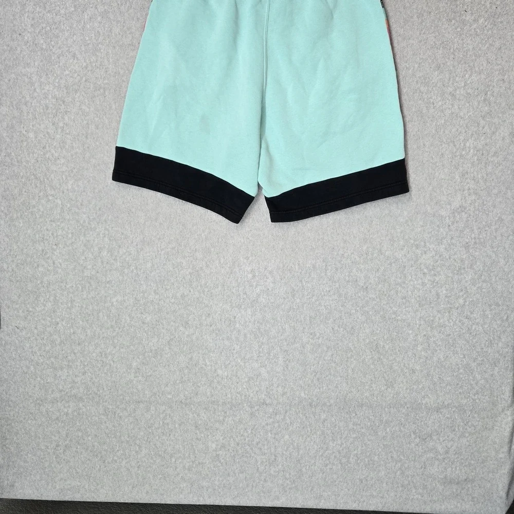 Jordan Men Activewear Shorts M Teal Embroidered Sweat Fleece AJ 11 Jumpman